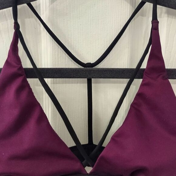 Victoria Sport Eggplant Purple Triangle Minimalist Sports Bra Size XS - Picture 7 of 9